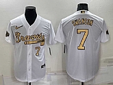 Atlanta Braves #7 Dansby Swanson Number White 2022 All Star Stitched Cool Base Nike Jersey,baseball caps,new era cap wholesale,wholesale hats